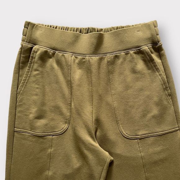 Fabletics Gemma Joggers Medium Green Womens Athleisure Terry Pants Stretch - Picture 10 of 13